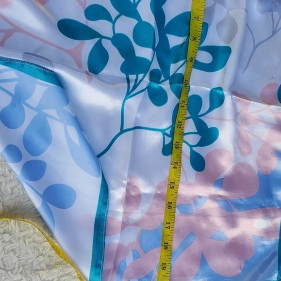 Vintage‎ pastel abstract scarf - Picture 5 of 6